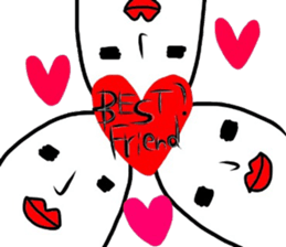 lips big ghost no2 sticker #5265057