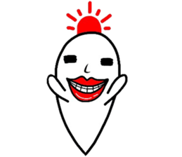 lips big ghost no2 sticker #5265059