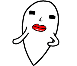 lips big ghost no2 sticker #5265061