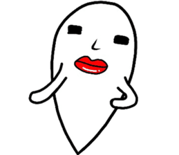 lips big ghost no2 sticker #5265061