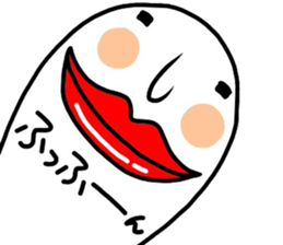 lips big ghost no2 sticker #5265074