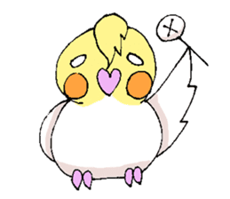 shiro parakeet sticker #5265193