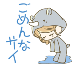 AnimalsCostumeGirl sticker #5266523