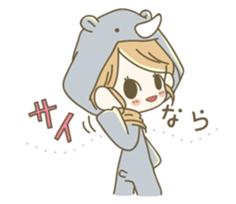 AnimalsCostumeGirl sticker #5266525