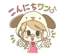 AnimalsCostumeGirl sticker #5266539