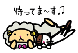 A sheep and cat the third version sticker #5266686