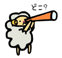 A sheep and cat the third version sticker #5266692