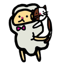 A sheep and cat the third version sticker #5266702