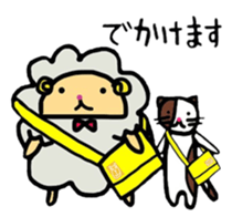 A sheep and cat the third version sticker #5266704