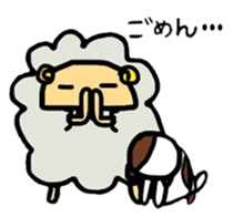 A sheep and cat the third version sticker #5266708