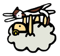 A sheep and cat the third version sticker #5266712