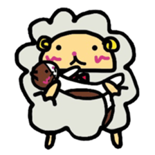 A sheep and cat the third version sticker #5266714