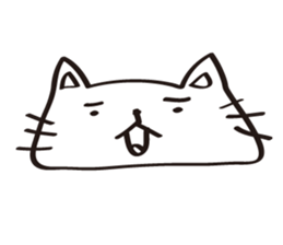 flat cat Hiraneko sticker #5267717