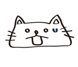 flat cat Hiraneko sticker #5267720