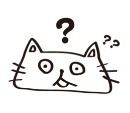 flat cat Hiraneko sticker #5267724