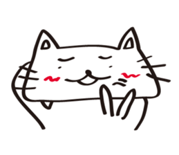 flat cat Hiraneko sticker #5267731