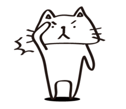 flat cat Hiraneko sticker #5267735