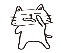 flat cat Hiraneko sticker #5267745