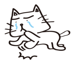 flat cat Hiraneko sticker #5267746