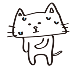 flat cat Hiraneko sticker #5267748