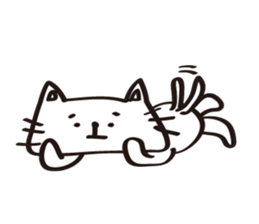 flat cat Hiraneko sticker #5267752