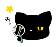 A white cat and black cat 3 sticker #5267810