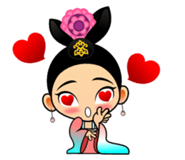 Cute Chinese female emperor sticker #5268360