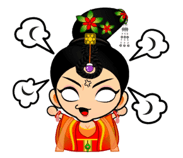 Cute Chinese female emperor sticker #5268376