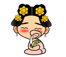Cute Chinese female emperor sticker #5268383