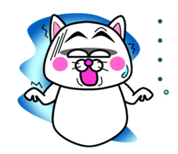 Tamao of the white cat 2 sticker #5268950