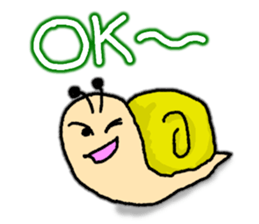 Snail's happy sticker5 sticker #5269194