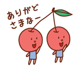 fruit stickers of touhoku dialect sticker #5269279