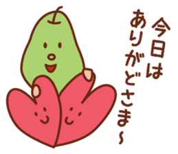 fruit stickers of touhoku dialect sticker #5269285