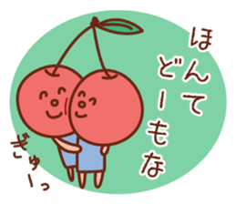fruit stickers of touhoku dialect sticker #5269295