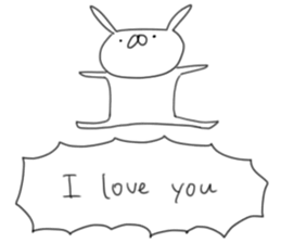 USAGI TEIKOKU with LOVE sticker #5271423