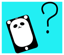 panda smartphone sticker #5271704