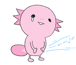 Axolotl and friends Sticker 3 sticker #5271797