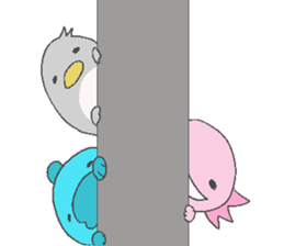 Axolotl and friends Sticker 3 sticker #5271805