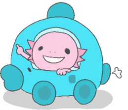 Axolotl and friends Sticker 3 sticker #5271806