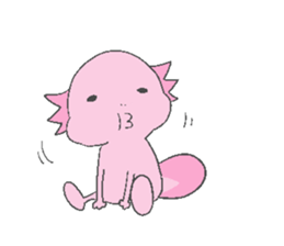 Axolotl and friends Sticker 3 sticker #5271811