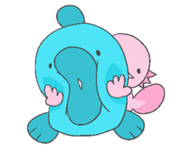 Axolotl and friends Sticker 3 sticker #5271815