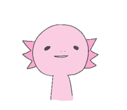 Axolotl and friends Sticker 3 sticker #5271816