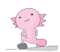 Axolotl and friends Sticker 3 sticker #5271822