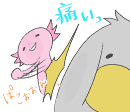 Axolotl and friends Sticker 3 sticker #5271826