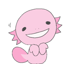 Axolotl and friends Sticker 3 sticker #5271828