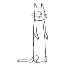 Long Body Cat sticker #5271871