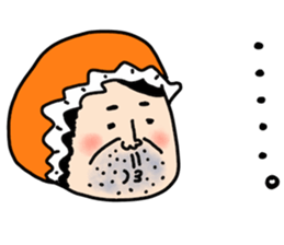 Bab Bab A middle aged male sticker #5272247