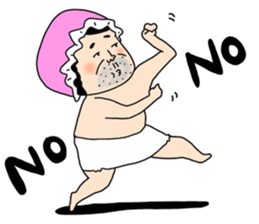 Bab Bab A middle aged male sticker #5272257