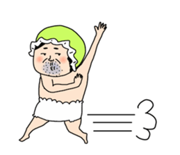 Bab Bab A middle aged male sticker #5272258