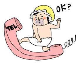 Bab Bab A middle aged male sticker #5272261